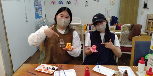 【石垣島修学旅行3日目　やいま村】オリジナルシーサーを作りました