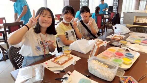 【修学旅行3日目】フォトフレーム、ジェルキャンドル作り