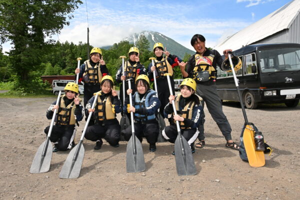 【北海道修学旅行2日目ラフティング】