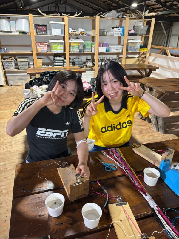【北海道修学旅行2日目選択体験ヘンプアクセサリー】